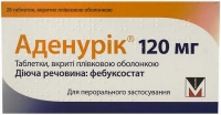 Аденурик 120 мг N28 таблетки