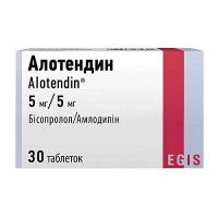 Алотендин 5/5 мг №30 таблетки