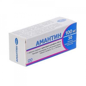 Амантин 100 мг №30 таблетки
