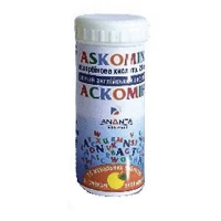 Аскомин аскорбиновая кислота 25мг жевательные таблетки №10 апельсин