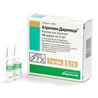 Атропин-Дарница 0.1% 1 мл №10 раствор