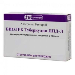 Биолек Туберкулин ППД-Л  2ТЕ/доза 0.6 мл №1 раствор для инъекций