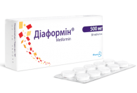 Диаформин 1000 мг №60 таблетки