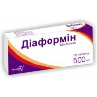 Диаформин 500 мг N30 таблетки