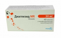 Диаглизид MR 30 мг N60 таблетки