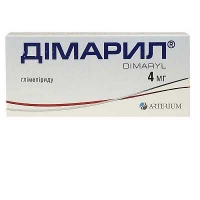 Димарил 4 мг N50 таблетки