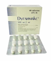 Дуглимакс 500 мг/2мг N60 таблетки