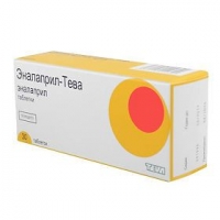 Эналаприл-Тева 10 мг N30 таблетки