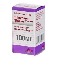 Эпирубицин 100 мг/50 мл концентрат