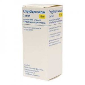 Эпирубицин Медак 2 мг/мл 5 мл порошок