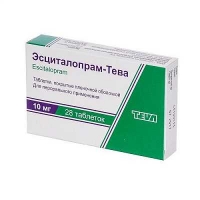 Эсциталопрам Тева 10 мг №28 таблетки