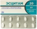 Эсцитам 20 мг №60 таблетки