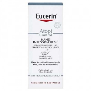 Eucerin 89744 АтопиКонтроль интенсивный крем для рук для сухой и атопической кожи 75мл