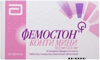 Фемостон Конти Мини 0.5 мг/2.5 мг №28 таблетки