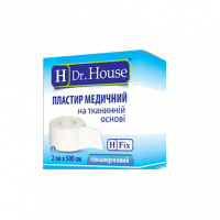H Dr.House 2х500 лейкопластырь тканевая основа