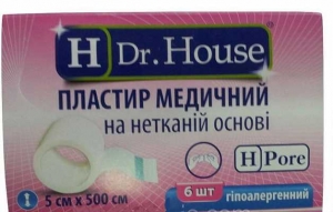 H Dr.House 5х500 лейкопластырь нетканевая основа