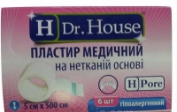 H Dr.House 5х500 лейкопластырь нетканевая основа