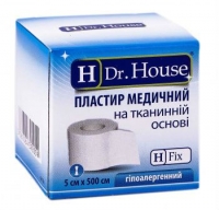 H Dr.House 5х500 лейкопластырь тканевая основа