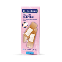 H Dr.House 7.2х1.9 N10 лейкопластыри нетканые бактериальные