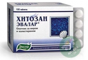 Хитозан-Эвалар 0.5 г N100 таблетки