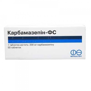 Карбамазепин-ФС 200 мг №50 таблетки