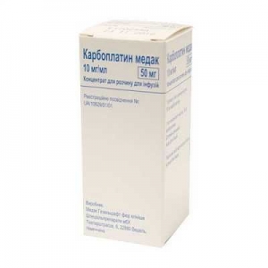 Карбоплатин Медак 10 мг/мл 5 мл №1 концентрат