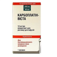 Карбоплатин-Виста 600 мг 60 мл №1 концентрат