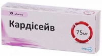 Кардисейв 75 мг №30 таблетки