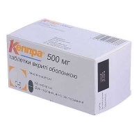 Кеппра 500 мг №60 таблетки