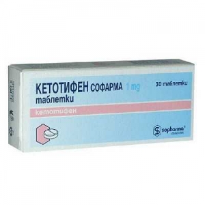 Кетотифен 1 мг N30 таблетки