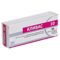 Кливас 10 мг №30 таблетки