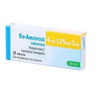 Ко-Амлесса  4 мг/1.25 мг/5 мг №30 таблетки
