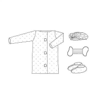 Комплект одежды для посетителей медицинских учреждений стерильный КВ №6
