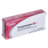 Кординорм 10 мг N30 таблетки
