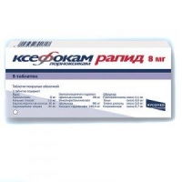 Ксефокам Рапид 8 мг №6 таблетки