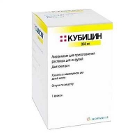 Кубицин 350 мг №1 концентрат для приготовления раствора для инфузий