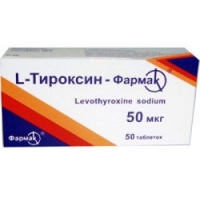 L-Тироксин 0.000025 №50 таблетки