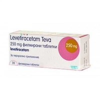 Леветирацетам Тева 250 мг №30 таблетки