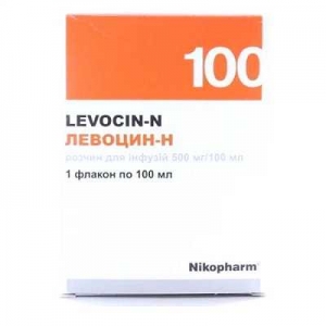 Левоцин-Н 500мг/100мл 100мл раствор для инфузий