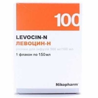 Левоцин-Н 500мг/100мл 150мл раствор для инфузий