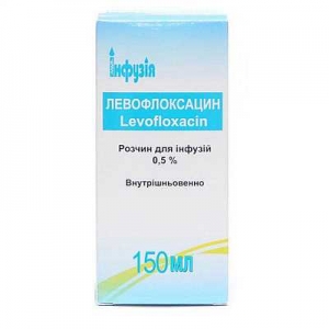 Левофлоксацин 0.5% 150мл раствор для инфузий