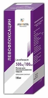 Левофлоксацин 500 мг/100 мл 100 мл №1 раствор