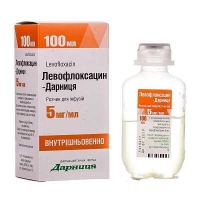 Левофлоксацин-Дарница 5мг/мл 100мл раствор для инфузий