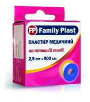 Лейкопластырь FP Family Plast 2.5смх500см на нетканевой основе
