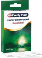 Лейкопластырь FP Family Plast 25х72мм N300 бактерицидный водостойкий прозрачный