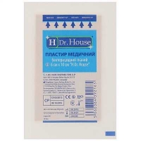 Лейкопластырь H Dr.House 6х10 бактерицидный тканевая основа