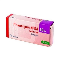 Лизиноприл KRKA 10 мг №30 таблетки