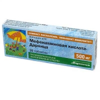 Мефенаминовая кислота-Дарница 500мг N20 таблетки