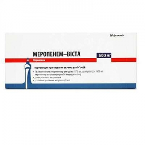 Меропенем-Виста 500 мг №10 порошок