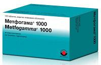 Метфогама 1000 N120 таблетки